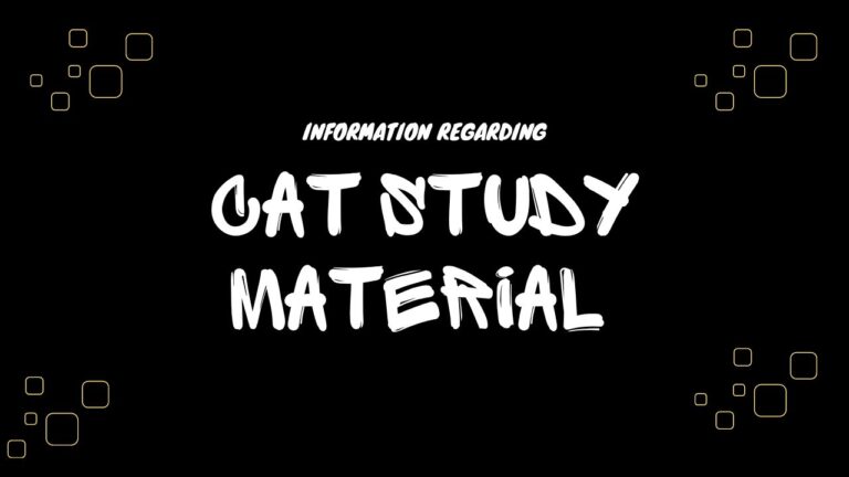 cat study material